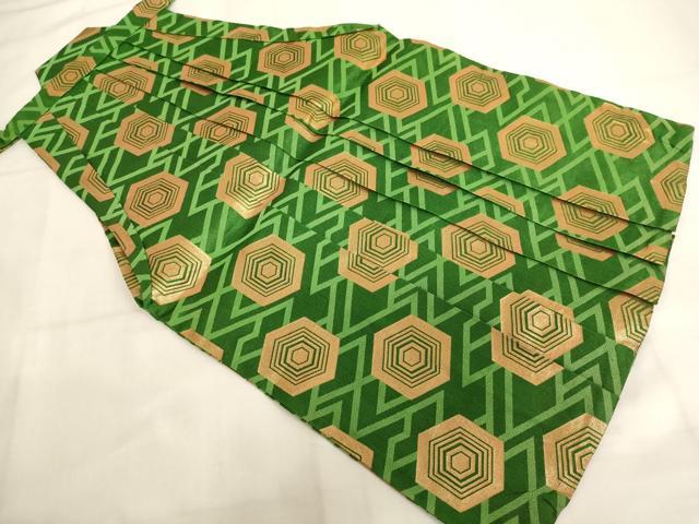 平和屋着物[]七五三　男の子　一つ身　祝着・長襦袢(袷)・行灯袴セット　駒刺繍　虎　笹竹文　金彩　逸品　AABJ5650ja
