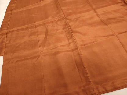 平和屋着物[]七五三　男の子　祝着　一つ身　煉瓦色　正絹　逸品　AABJ5653ja