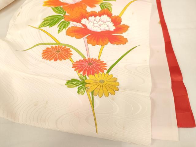 平和屋着物[]お宮参り　女の子　祝着　産着　初着　のしめ　刺繍　花鳥文　金糸　金彩　逸品　AABJ5692ja