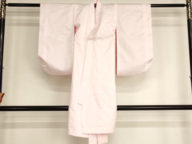 平和屋着物[]七五三　女の子　３歳　祝着　一つ身　長襦袢・行灯袴セット　駒刺繍　雲取り飛鶴天井文　暈し染め　金彩　逸品　AABJ5705ja