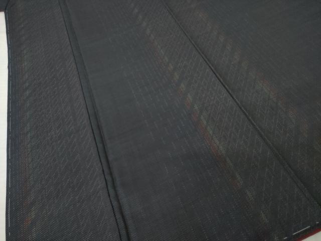 平和屋着物●本場大島紬　カタス9マルキ　間道　正絹　逸品　AABJ5729ck
