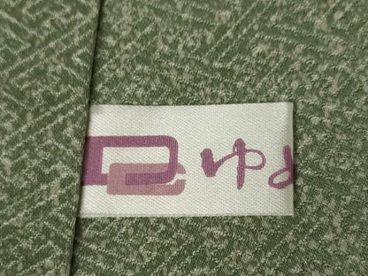 平和屋着物●訪問着　蘇州刺繍　花筏文　暈し染め　正絹　逸品　AABJ5730ck
