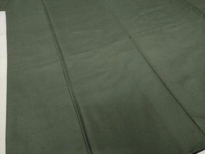 平和屋着物●男性　お召　アンサンブル　まるまなこ　千歳茶色　正絹　逸品　AABJ5733ck