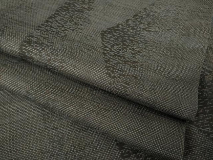 平和屋着物●本場大島紬　カタス9マルキ　幾何学文様　正絹　逸品　AABJ5734ck
