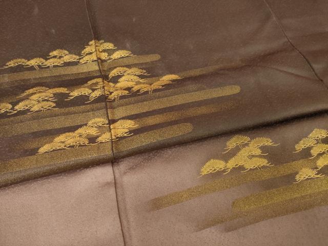 平和屋着物●訪問着　松文　暈し染め　金彩　正絹　逸品　AABJ5739ck