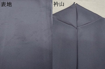 平和屋着物●上質な色無地　紫苑色　正絹　逸品　AABJ5741ck