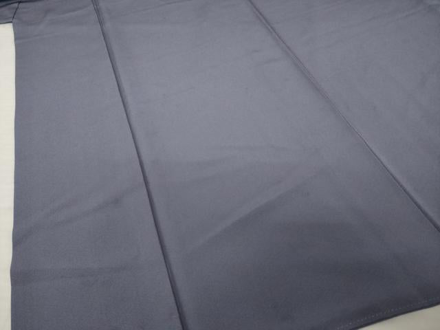 平和屋着物●上質な色無地　紫苑色　正絹　逸品　AABJ5741ck