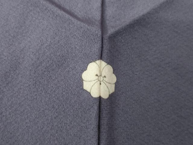 平和屋着物●上質な色無地　紫苑色　正絹　逸品　AABJ5741ck
