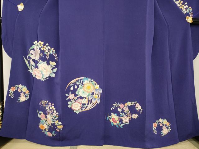 平和屋着物●豪華振袖　花丸文　金彩　鬼しぼ縮緬　正絹　逸品　AABJ5744ck