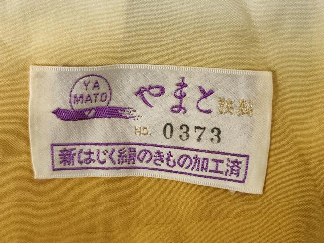 平和屋着物●上質な小紋　草花文　やまと誂製　正絹　逸品　AABJ5751ck