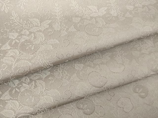 平和屋着物●お召　橘　梅鼠色　正絹　逸品　未使用　AABJ5756ck