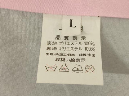 平和屋着物●小振袖　二尺袖　舞花文　黒地　金彩　洗える着物　AABJ5770ck