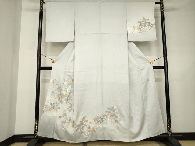 平和屋着物●堀順三　訪問着　枝蕾　暈し染め　金銀彩　鈴乃屋扱い　正絹　逸品　AABJ5775ck