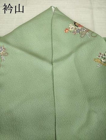 平和屋着物●上質な小紋　御所車花文　正絹　逸品　AABJ5782ck
