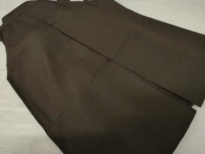 平和屋着物●男性　馬乗り袴　縞　正絹　逸品　AABJ5788ck