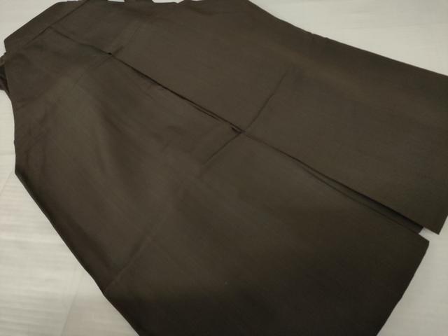 平和屋着物●男性　馬乗り袴　縞　正絹　逸品　AABJ5788ck