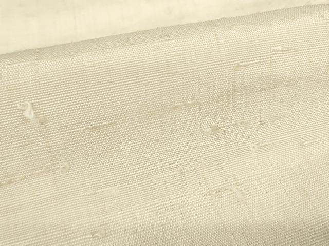 平和屋着物●男性　馬乗り袴　紬地　薄卵色　正絹　逸品　AABJ5789ck