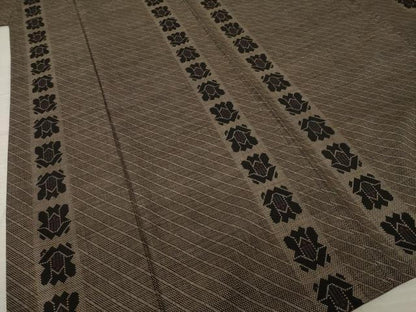 平和屋着物●本場大島紬　一元7マルキ　花間道　正絹　逸品　AABJ5800ck
