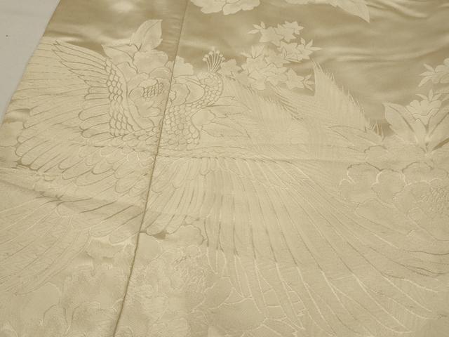 平和屋本店●白打掛　白無垢　和装　婚礼　結婚式　花嫁　神社挙式　唐織　鳳凰草花文　逸品　AABJ5804ou