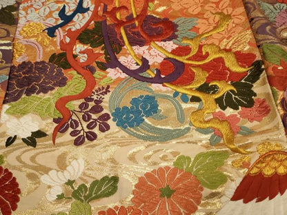 平和屋本店●色打掛　和装　婚礼　結婚式　花嫁　神社挙式　唐織　鳳凰草花文　金銀糸　逸品　AABJ5806ou