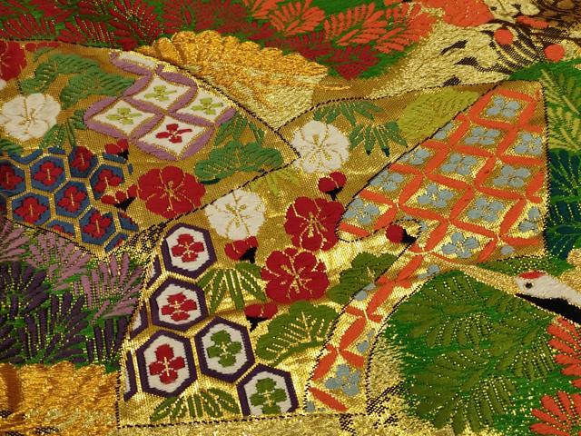 平和屋本店●色打掛　和装　婚礼　結婚式　花嫁　神社挙式　唐織　刺繍　飛鶴梅松文　金糸　逸品　AABJ5812ou