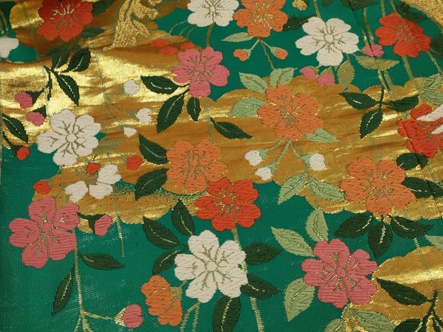 平和屋本店●色打掛　和装　婚礼　結婚式　花嫁　神社挙式　唐織　立波飛鶴花文　金糸　逸品　AABJ5813ou