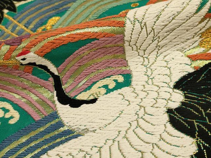 平和屋本店●色打掛　和装　婚礼　結婚式　花嫁　神社挙式　唐織　立波飛鶴花文　金糸　逸品　AABJ5813ou