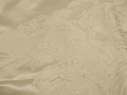平和屋本店●白打掛　白無垢　和装　婚礼　結婚式　花嫁　神社挙式　唐織　飛鶴草花文　逸品　AABJ5824ou