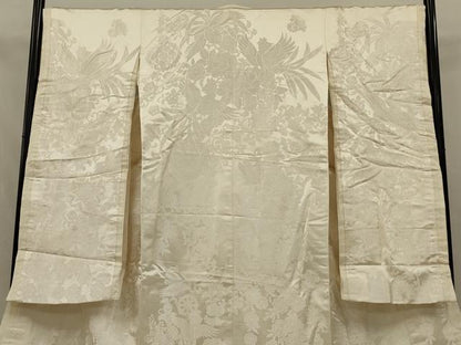 平和屋本店●白打掛　白無垢　和装　婚礼　結婚式　花嫁　神社挙式　唐織　鳳凰花文　十二単風　逸品　AABJ5829ou