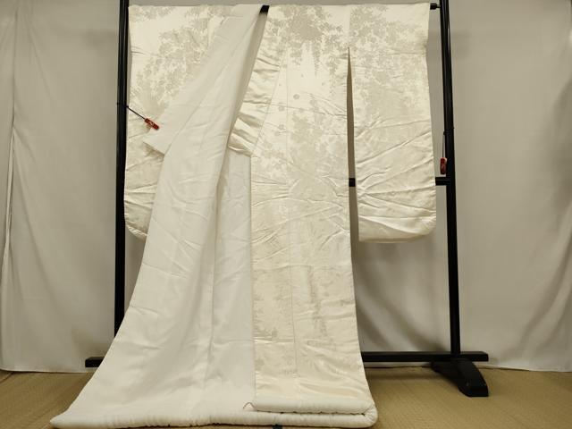 平和屋本店●白打掛　白無垢　和装　婚礼　結婚式　花嫁　神社挙式　唐織　花尽くし　逸品　AABJ5830ou