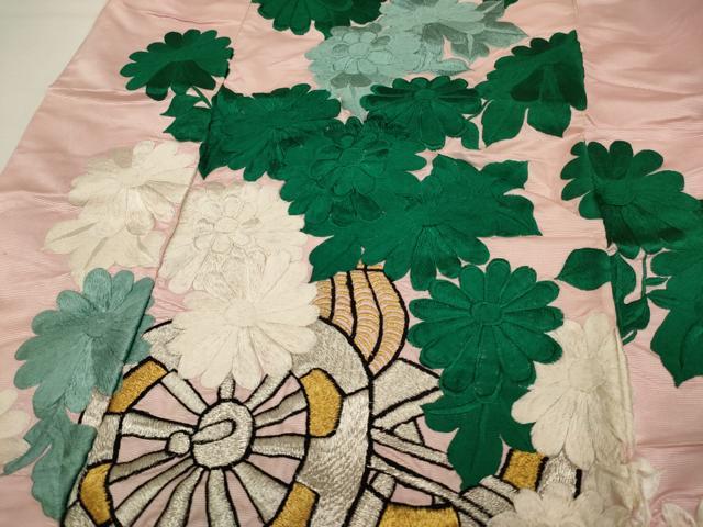 平和屋本店●色打掛　和装　婚礼　結婚式　花嫁　神社挙式　総刺繍　花車文　金銀糸　逸品　AABJ5831ou