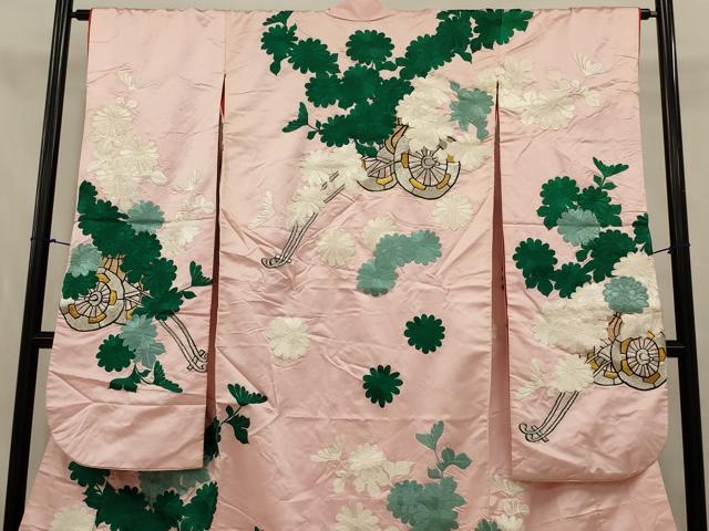 平和屋本店●色打掛　和装　婚礼　結婚式　花嫁　神社挙式　総刺繍　花車文　金銀糸　逸品　AABJ5831ou
