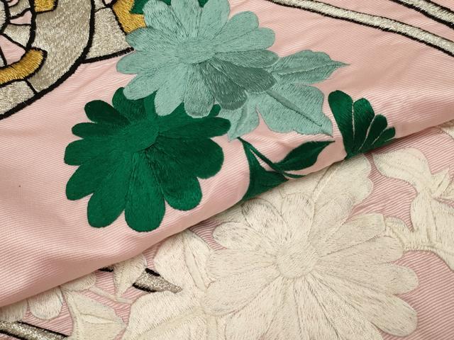 平和屋本店●色打掛　和装　婚礼　結婚式　花嫁　神社挙式　総刺繍　花車文　金銀糸　逸品　AABJ5831ou
