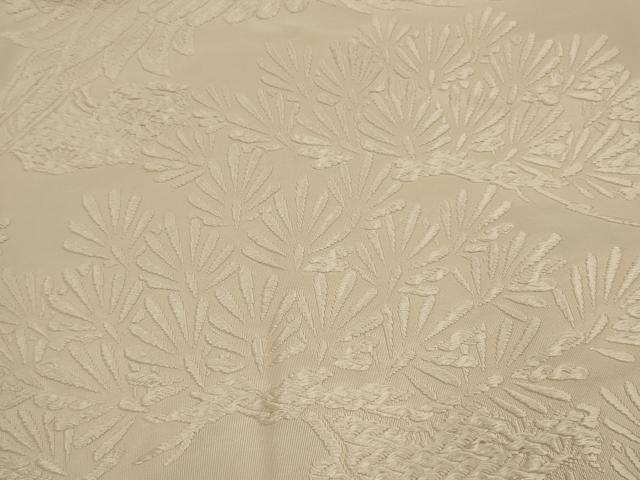 平和屋本店●白打掛　白無垢　和装　婚礼　結婚式　花嫁　神社挙式　刺繍　唐織　飛鶴松文　逸品　AABJ5840ou