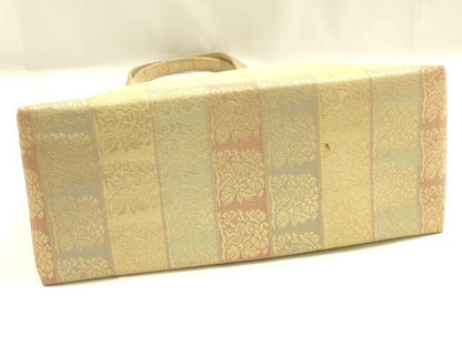 平和屋着物▼和装小物　和装バッグ　ハンドバッグ　トートバッグ　間道　金糸　逸品　AABJ5843ay