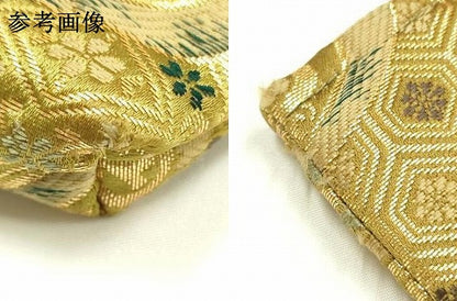平和屋着物▼和装小物　和装バッグ　ハンドバッグ　トートバッグ　吉祥花文　金糸　逸品　AABJ5845ay