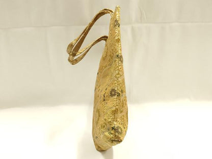 平和屋着物▼和装小物　和装バッグ　ハンドバッグ　トートバッグ　吉祥花文　金糸　逸品　AABJ5845ay