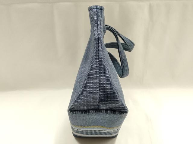 平和屋着物▼和装小物　和装バッグ　本場琉球花織　ハンドバッグ　ロートン織　逸品　AABJ5846ay
