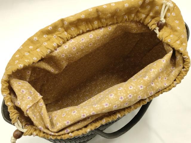 平和屋着物＊夏物　和装小物　和装バッグ　ハンドル　籠バッグ　巾着　網代　逸品　AABJ5849ay