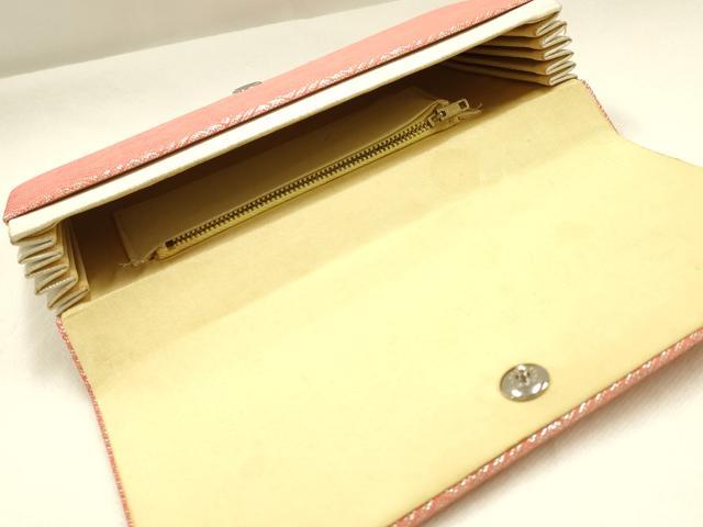 平和屋着物▼和装小物　和装バッグ・草履セット　佐賀錦　クラッチバッグ　鳳苑　銀糸　逸品　AABJ5851ay