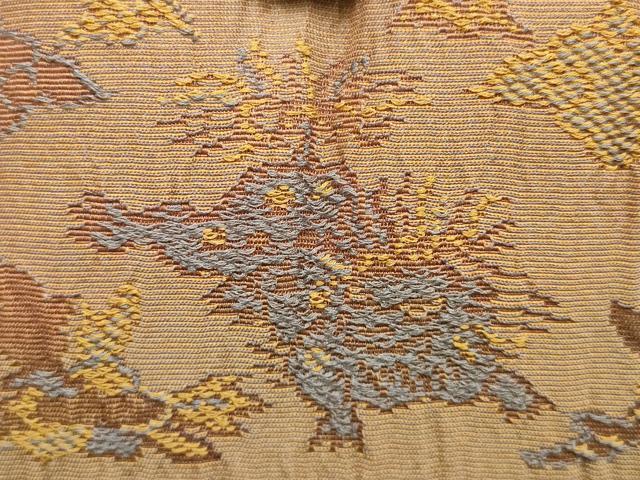 平和屋着物▼和装小物　和装バッグ　フジタツ　ハンドバッグ　獅子花文　共箱付き　逸品　AABJ5862ay