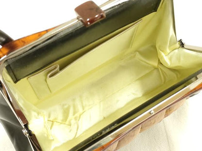 平和屋着物▼和装小物　和装バッグ　フジタツ　ハンドバッグ　獅子花文　共箱付き　逸品　AABJ5862ay