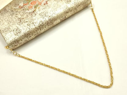 平和屋着物▼和装小物　和装バッグ2点セット　ハンドバッグ　クラッチバッグ　佐賀錦　金糸　逸品　AABJ5864ay