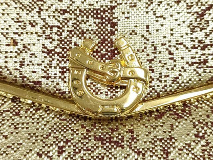 平和屋着物▼和装小物　和装バッグ2点セット　ハンドバッグ　クラッチバッグ　佐賀錦　金糸　逸品　AABJ5864ay
