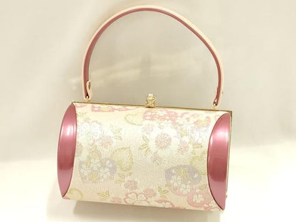 平和屋着物▼和装小物　和装バッグ　振袖用　ハンドバッグ　花柄　金銀糸　逸品　AABJ5865ay