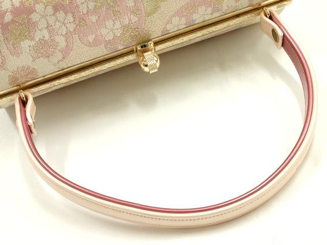 平和屋着物▼和装小物　和装バッグ　振袖用　ハンドバッグ　花柄　金銀糸　逸品　AABJ5865ay