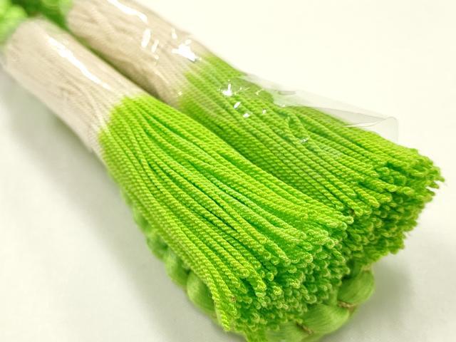 平和屋本店●和装小物　振袖用帯締め・帯揚げセット　総絞り　舞花文　金糸　撚り房　逸品　未使用　AABJ5890ay