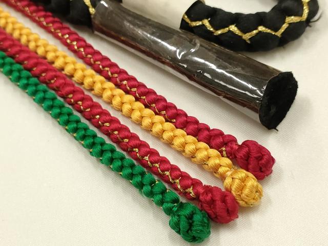 平和屋本店●和装小物　振袖用帯締め・帯揚げセット　総絞り　雲　金糸　暈し　逸品　未使用　AABJ5892ay