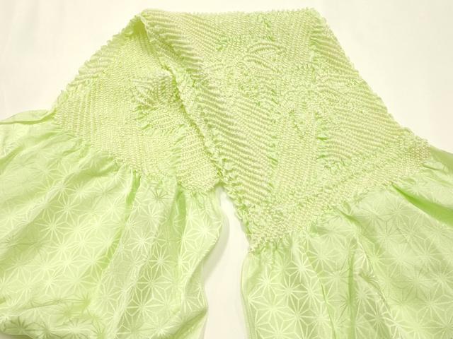 平和屋着物●和装小物　帯締め・帯揚げセット　平組　柄絞り　笹竹文　逸品　未使用　AABJ5902ay