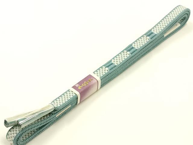 平和屋着物●和装小物　帯締め・帯揚げセット　平組　柄絞り　菊繋ぎ　逸品　未使用　AABJ5903ay